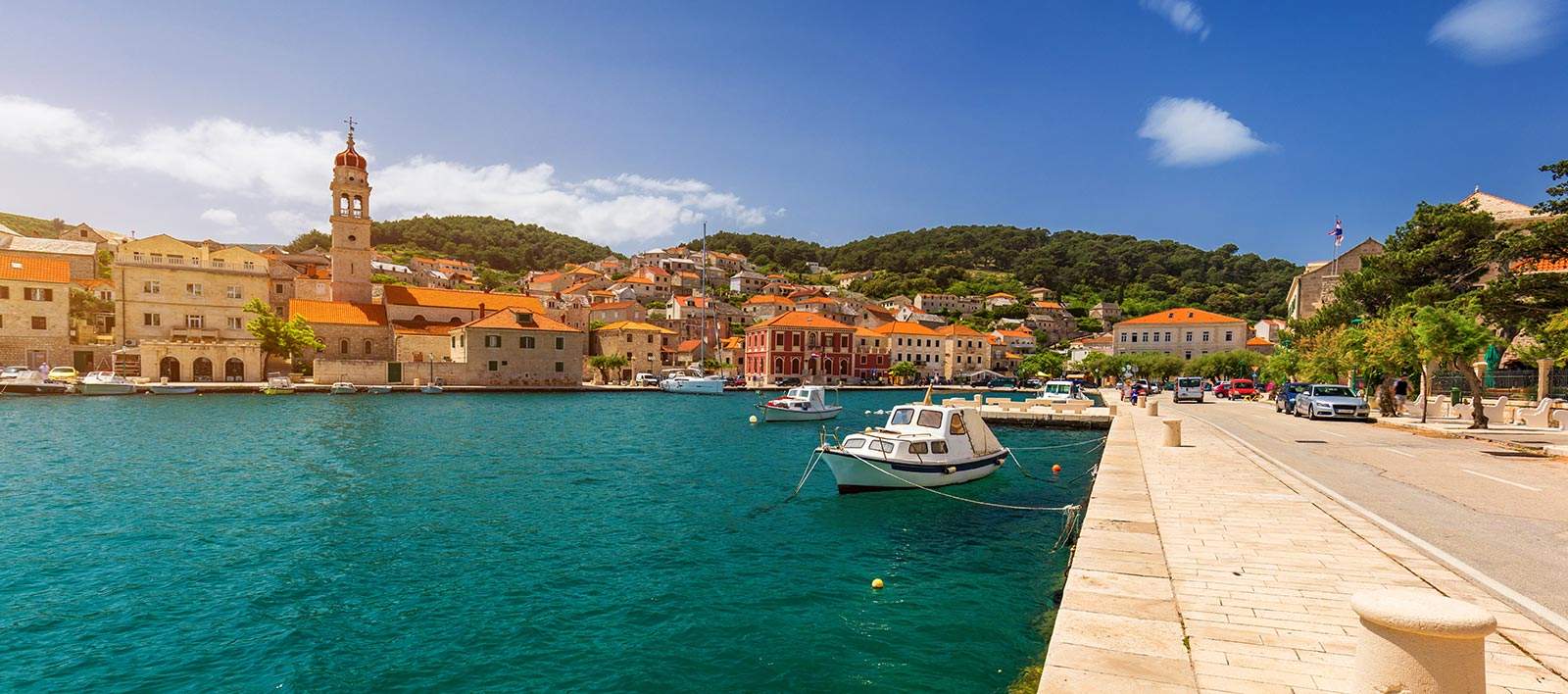 amazing view of the Riva promenade Split